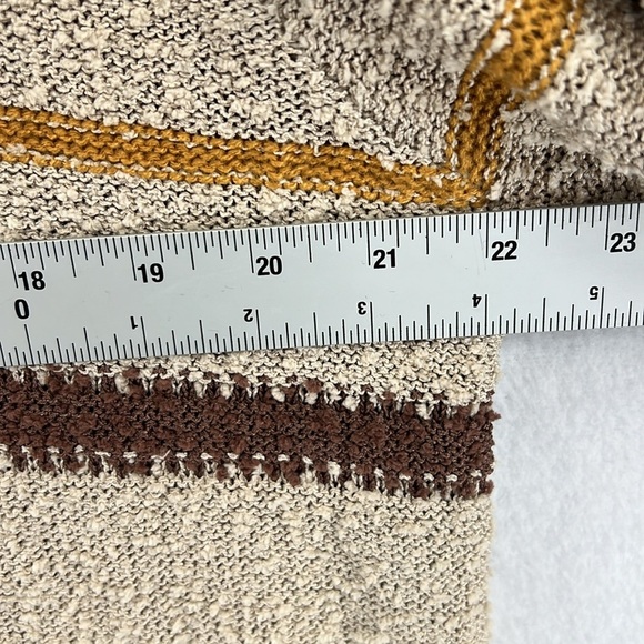 Mason & Belle Stitch Fix Pullover Sweater Size XL Tan/Brown/Gold Stripe NWOT - Picture 9 of 10